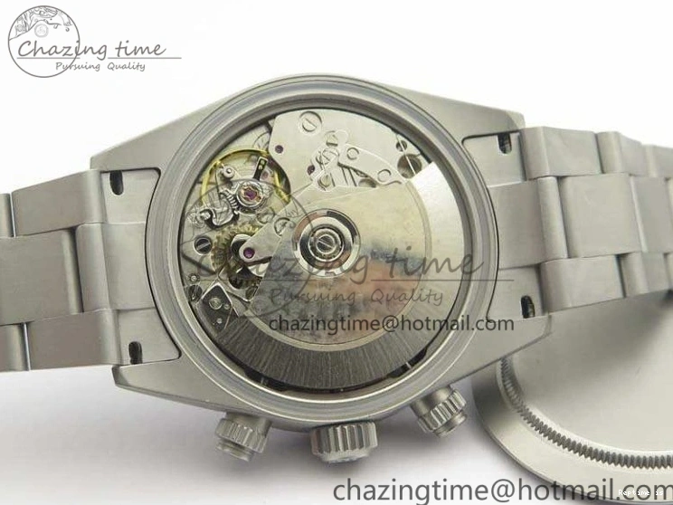 1225 Daytona Newman Sandblasted SS White Black Dial On SS Bracelet A Functional 3522